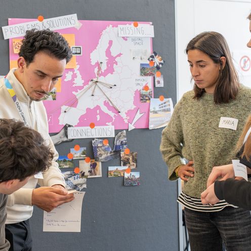 Outer Campus BIP Workshopsituation von Studierenden