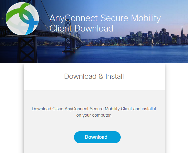 AnyConnect-Client zum Download.