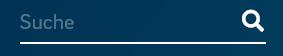 Reiter “Suche" aus dem Hauptmenü der HSB-Webseite Screenshot des Suchfelds