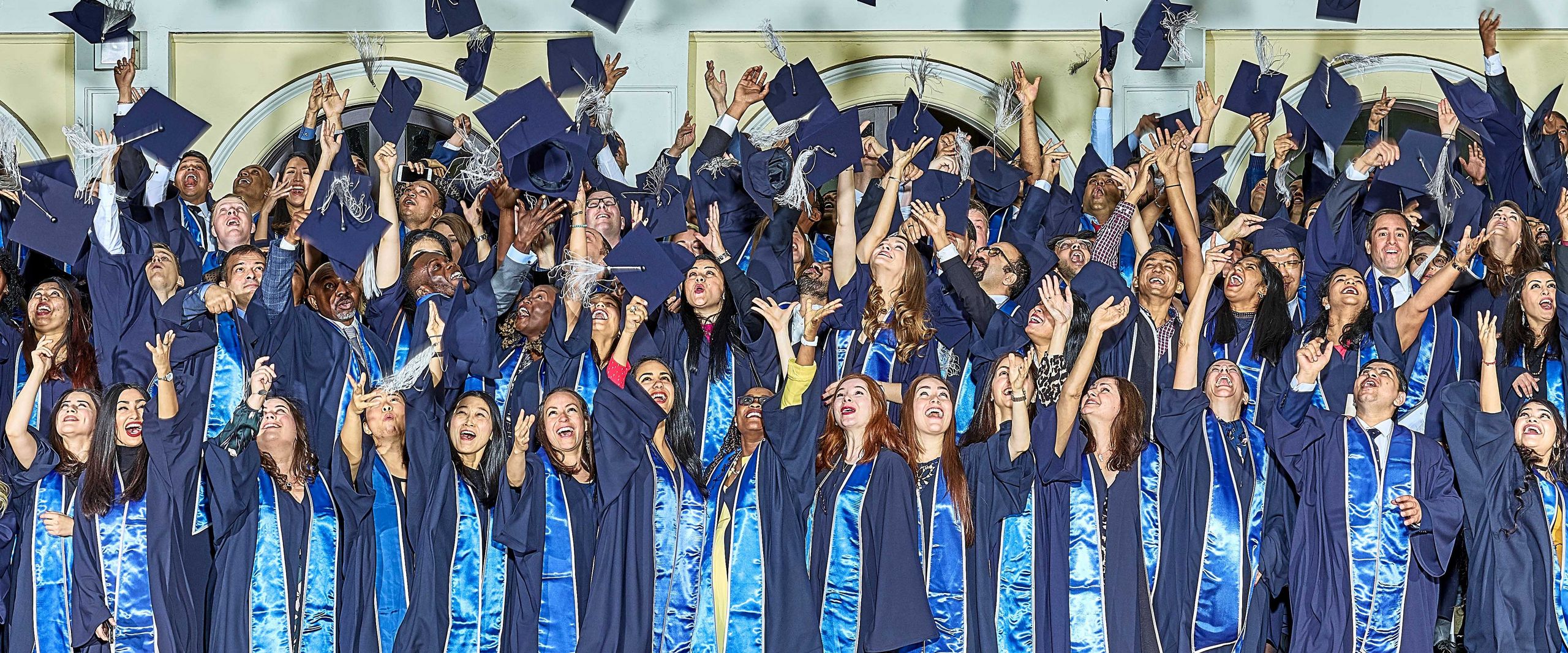 IGC graduation - throwing of the hats