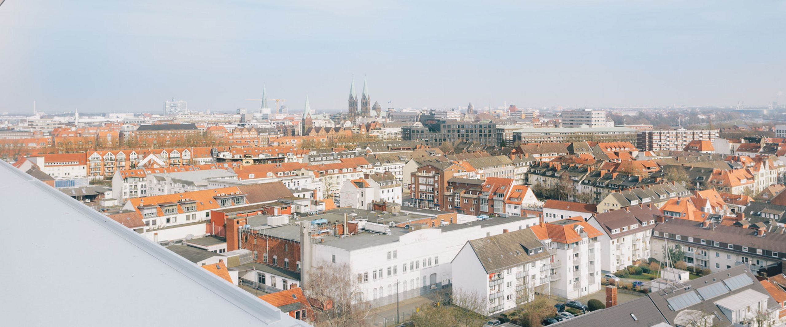 Ausblick Staffelgeschoss Blick vom AB-Gebäude auf die Bremer Innenstadt