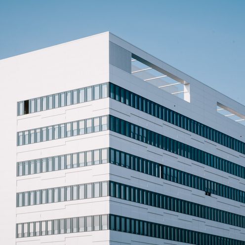 HSB Hauptgebäude (AB-Gebäude) Hochschule Bremen (weißes Hochhaus)