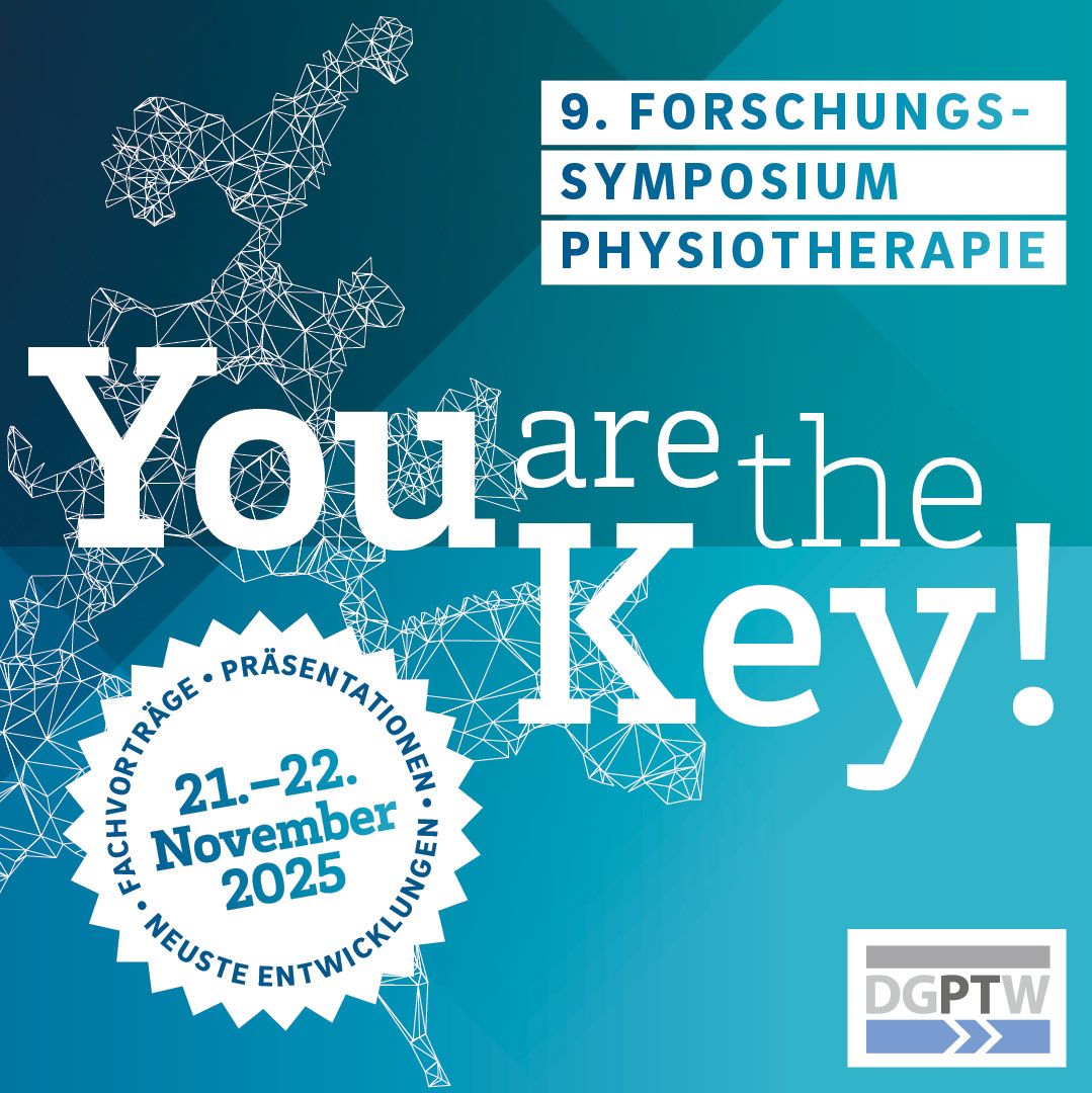 "You are the Key" - 9. Forschungssymposium Physiotherapie am 21./22. November 2025 an der HSB "You are the Key" - 9. Forschungssymposium Physiotherapie am 21./22. November 2025 an der HSB