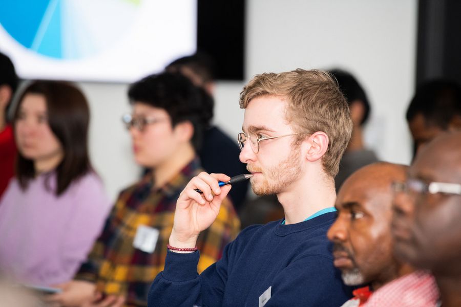 Studenten Studenten während einer Vorlesung