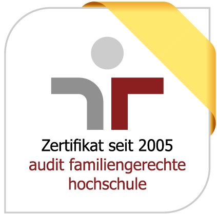 Zertifikats berufundfamilie Zertifikat seit 2005 - audit familiengerechte Hochschule