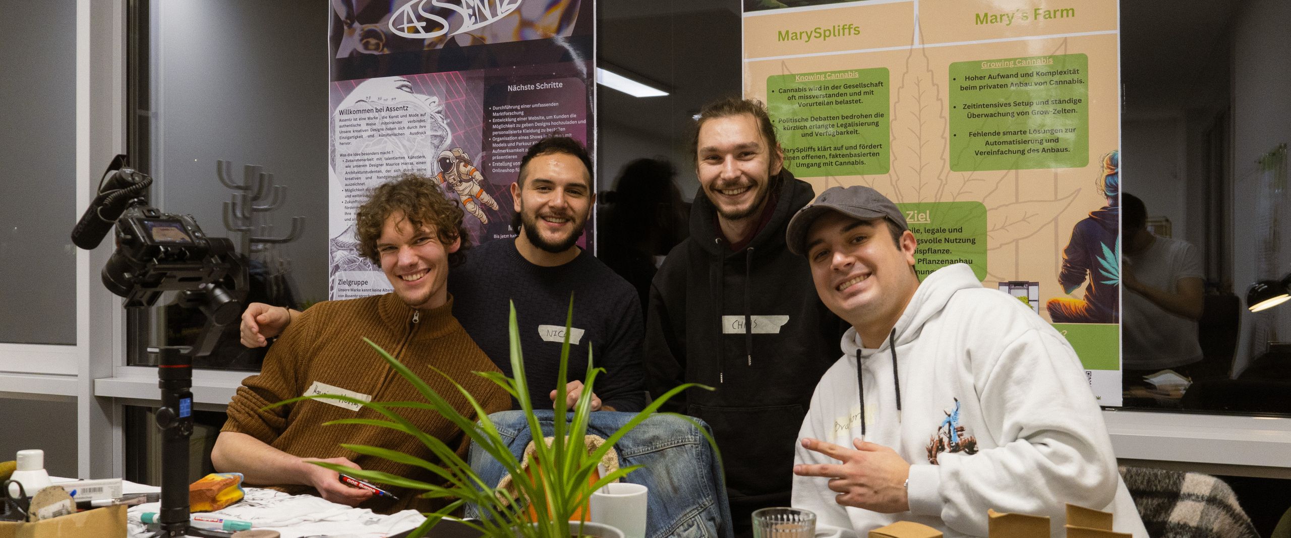 Ein Gründungsteam im FreiRAUM