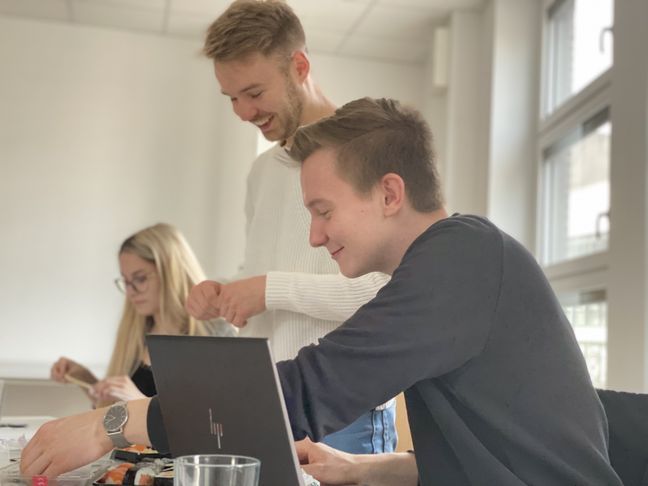 Studierende im Co-WorkingSpace Studierende Co-Working Space